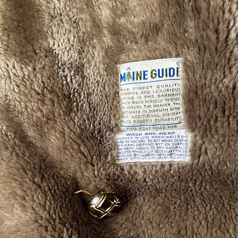 Vintage Maine Guide by Congress Gray Coat with Faux Fur Lining Sz 40 Made in USA - Picture 10 of 11